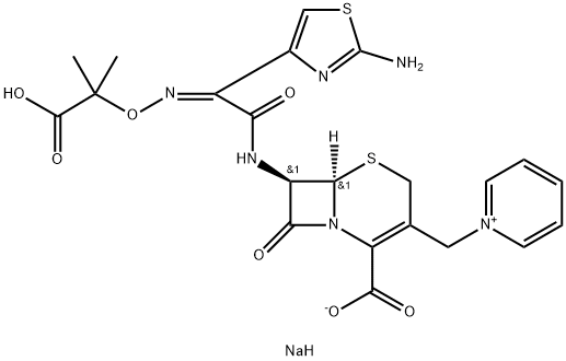Ceftazidime sodium Structure