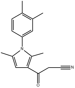 1H-Pyrrole-3-propanenitrile, 1-(3,4-dimethylphenyl)-2,5-dimethyl-β-oxo- Structure