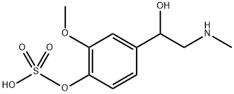 Benzenemethanol, 3-methoxy-α-[(methylamino)methyl]-4-(sulfooxy)- Structure