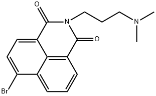 6-bromo-2-(3-(dimethylamino)propyl)-1H-benzo[de]isoquinoline-1,3(2H)-dione Structure