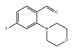 4-fluoro-2-morpholinobenzaldehyde Structure