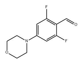 2,6-Difluoro-4-morpholinobenzaldehyde Structure