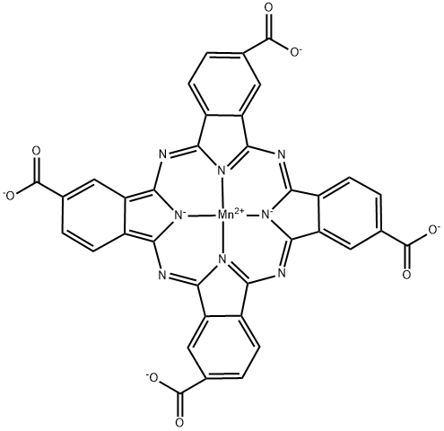 Manganate(4-), [29H,31H-phthalocyanine-2,9,16,23-tetracarboxylato(6-)-N29,N30,N31,N32]-, (SP-4-1)- (9CI) Structure