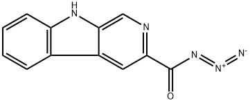 9H-Pyrido[3,4-b]indole-3-carbonyl azide 구조식 이미지