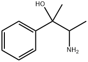 Benzenemethanol, α-(1-aminoethyl)-α-methyl- Structure