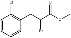 Benzenepropanoic acid, α-bromo-2-chloro-, methyl ester Structure