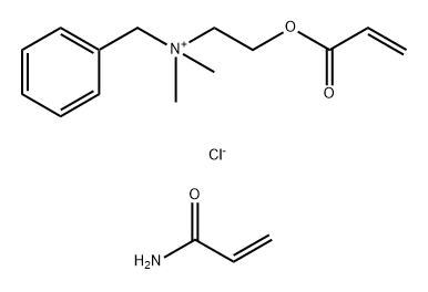 Benzenemethanaminium,N,N-dimethyl-N-[2-(1-oxo-2-propenyl)oxy]ethyl]-,chloride,polymer with 2-propenamide Structure