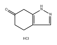 6H-Indazol-6-one, 1,4,5,7-tetrahydro-, hydrochloride (1:1) Structure