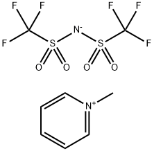 1-Methylpyridinium Bis(trifluoromethanesulfonyl)imide Structure