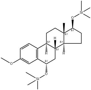 3-Methoxy-6α,17β-bis[(trimethylsilyl)oxy]estra-1,3,5(10)-triene 구조식 이미지