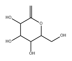 2,6-anhydro-1-deoxygluco-hept-1-enitol Structure