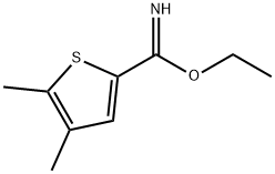 Ethyl 4,5-dimethyl-2-thiophenecarboximidate Structure