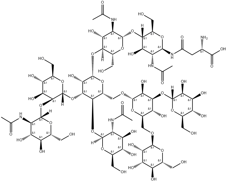 Man(5)GlcNAc(4)Asn Structure