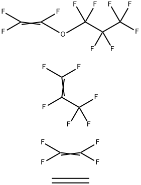 1-Propene, 1,1,2,3,3,3-hexafluoro-, polymer with ethene, 1,1,1,2,2,3,3-heptafluoro-3-[(trifluoroethenyl)oxy]propane and tetrafluoroethene Structure