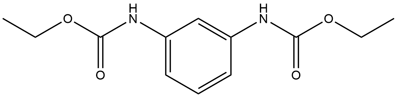 Carbamic acid, N,N'-1,3-phenylenebis-, C,C'-diethyl ester Structure