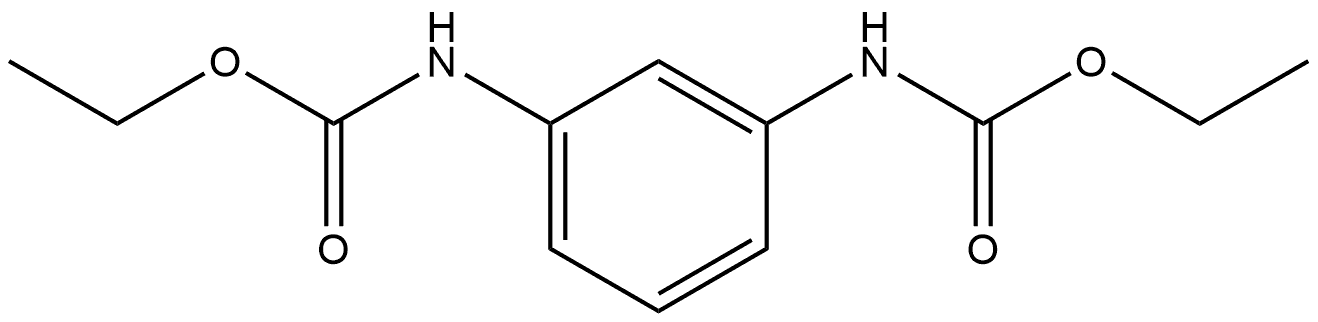 Carbamic acid, N,N'-1,3-phenylenebis-, C,C'-diethyl ester 구조식 이미지