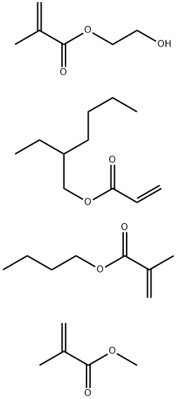 2-Propenoic acid, 2-methyl-, butyl ester, polymer with 2-ethylhexyl 2-propenoate, 2-hydroxyethyl 2-methyl-2-propenoate and methyl 2-methyl-2-propenoate Structure