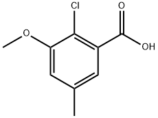 2-Chloro-3-methoxy-5-methylbenzoic acid Structure