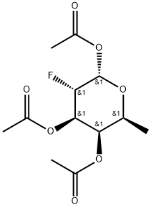1,3,4-Tri-O-acetyl-2-deoxy-2-fluoro-a-L-fucopyranose 구조식 이미지