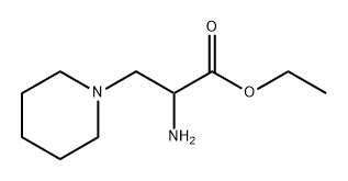 1-Piperidinepropanoic acid, α-amino-, ethyl ester Structure