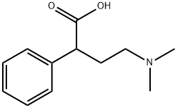 Benzeneacetic acid, α-[2-(dimethylamino)ethyl]- Structure