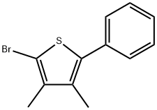 2-Bromo-3,4-dimethyl-5-phenylthiophene Structure