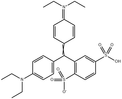 [4-[[4-(Diethylamino)phenyl]-(2,5-disulfophenyl)methylidene]cyclohexa-2,5-dien-1-ylidene]-diethylazanium 구조식 이미지