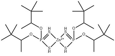 O,O-BIS(1,2) 2-TRIMETHYLPROPYL PHOSPHORODITHIOATE, ZINC SALT) Structure