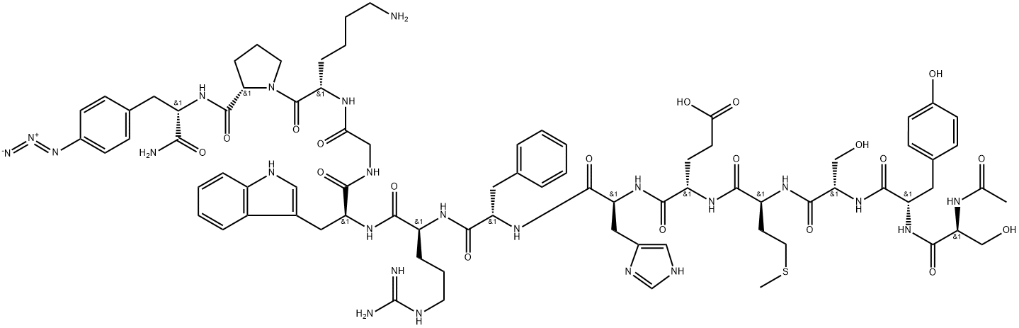 MSH,13-(4-azido-Phe)알파- 구조식 이미지