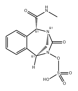 rel-(1R,4R,5S)-1,5-Dihydro-5-[(methylamino) carbonyl]-3-oxo-1,4-methano-4H-2,4-benzodi azepin-2-yl hydrogen sulfate Structure