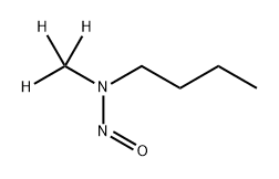 nitrosomethyl-d3-n-butylamine Structure