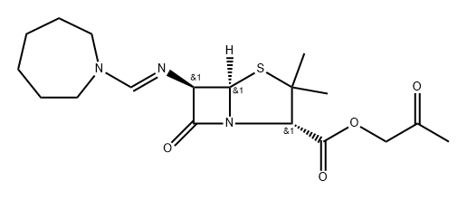 Amdinocillin methylacetate Structure