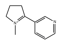 2H-Pyrrolium, 3,4-dihydro-1-methyl-5-(3-pyridinyl)- 구조식 이미지