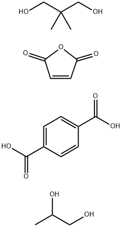 1,4-Benzenedicarboxylic acld,polymer with 2,2-dimehyl-1,3-propandiol,2,5-furandione and 1,2-propane diol Structure