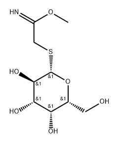 Ethanimidic acid, 2-(β-D-galactopyranosylthio)-, methyl ester Structure