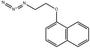 Naphthalene, 1-(2-azidoethoxy)- Structure