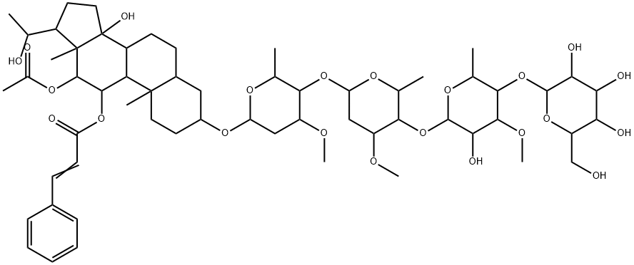 Condurango glycoside 구조식 이미지