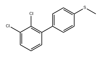 2,3-Dichloro-4'-methylsulfanyl-biphenyl Structure