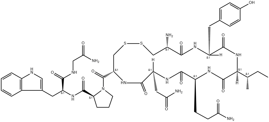 옥시토신,Trp(8)- 구조식 이미지