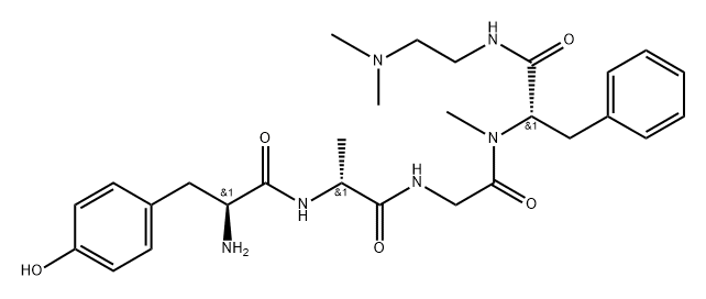 enkephalin, alanyl(2)-N-(2-(dimethylamino)ethyl)-N(alpha)-methyl-phenylalaninamide(4)- Structure