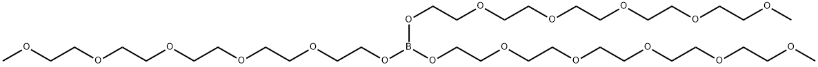 2,5,8,11,14-Pentaoxahexadecan-16-ol,붕산함유트리에스테르(H3BO3) 구조식 이미지