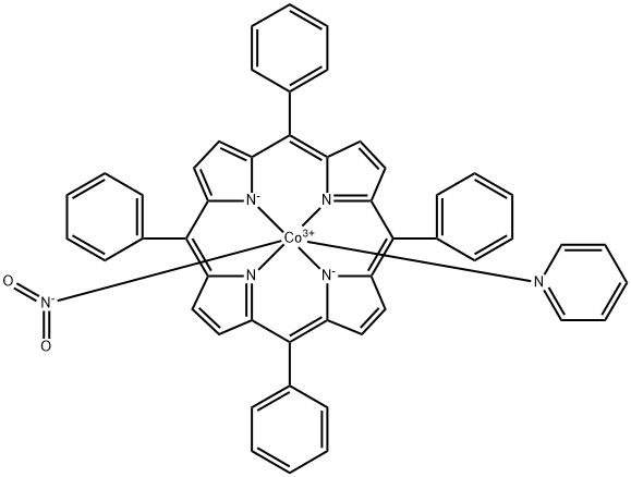 Nitro(pyridine)(5,10,15,20-tetraphenylporphyrinato)cobalt 구조식 이미지