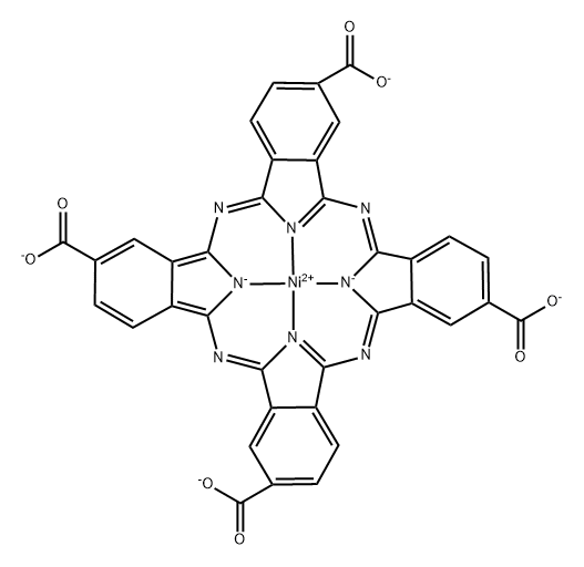 2,9,16,23-tetracarboxylate-phthalocyanine nickel
 구조식 이미지