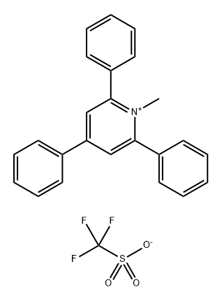 1-Methyl-2,4,6-triphenylpyridin-1-ium trifluoromethanesulfonate Structure