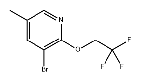 3-Bromo-5-methyl-2-(2,2,2-trifluoroethoxy)pyridine Structure