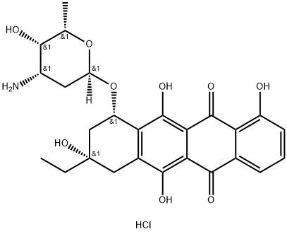 13-Deoxocarminomycin HCl Structure