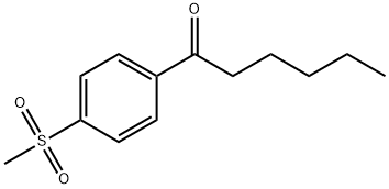 1-[4-(Methylsulfonyl)phenyl]-1-hexanone Structure