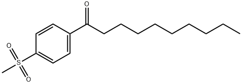 1-[4-(Methylsulfonyl)phenyl]-1-decanone Structure