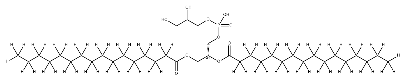 L-PHOSPHATIDYLGLYCEROL, DIPALMITOYL (DPPG) (DIPALMITOYL-D62, 98%) Structure