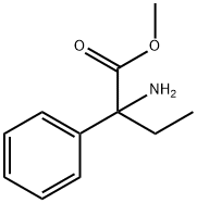 Benzeneacetic acid, α-amino-α-ethyl-, methyl ester Structure